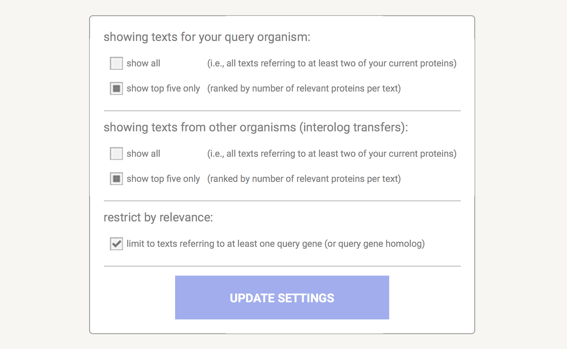 View Settings